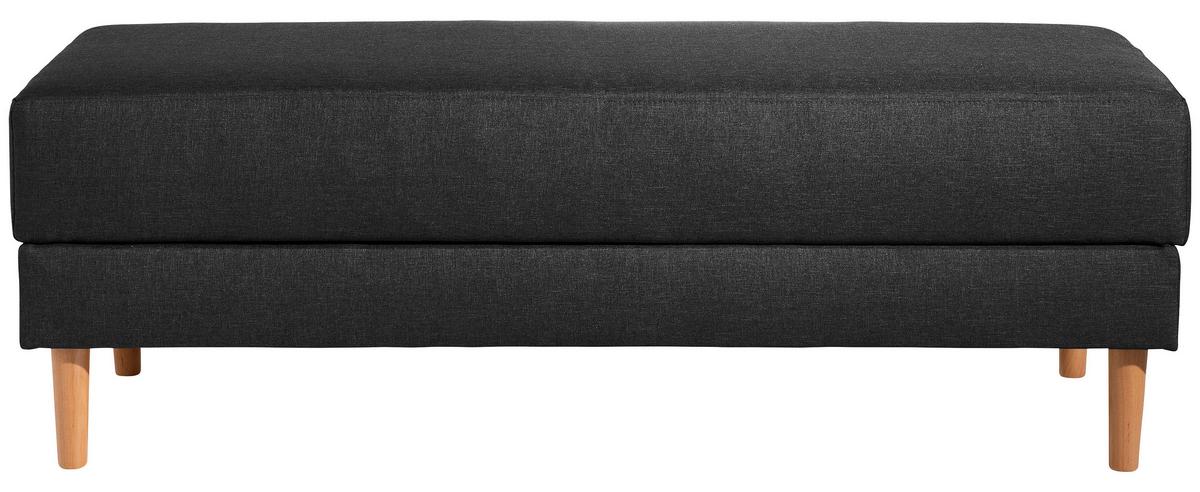 Eckschlafsofa Just Cool - Erlefarben/Schwarz, Design, Textil (230/93/152cm) - Max Winzer