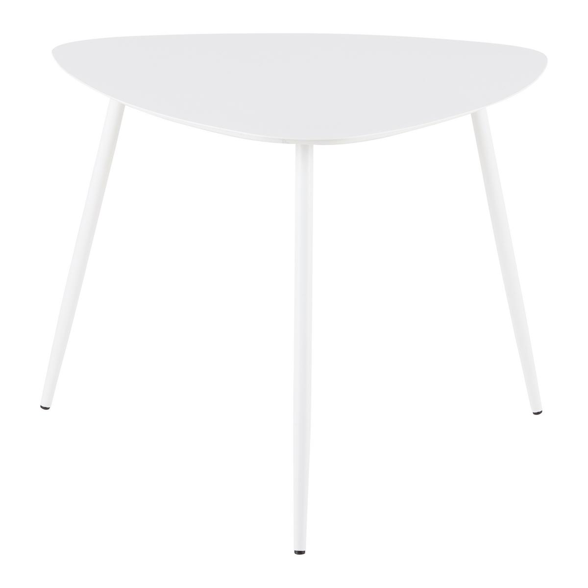 KONFERENČNÍ STOLEK FINE BÍLÁ - bílá, Moderní, kov (56/45,5/57,5cm) - Mömax