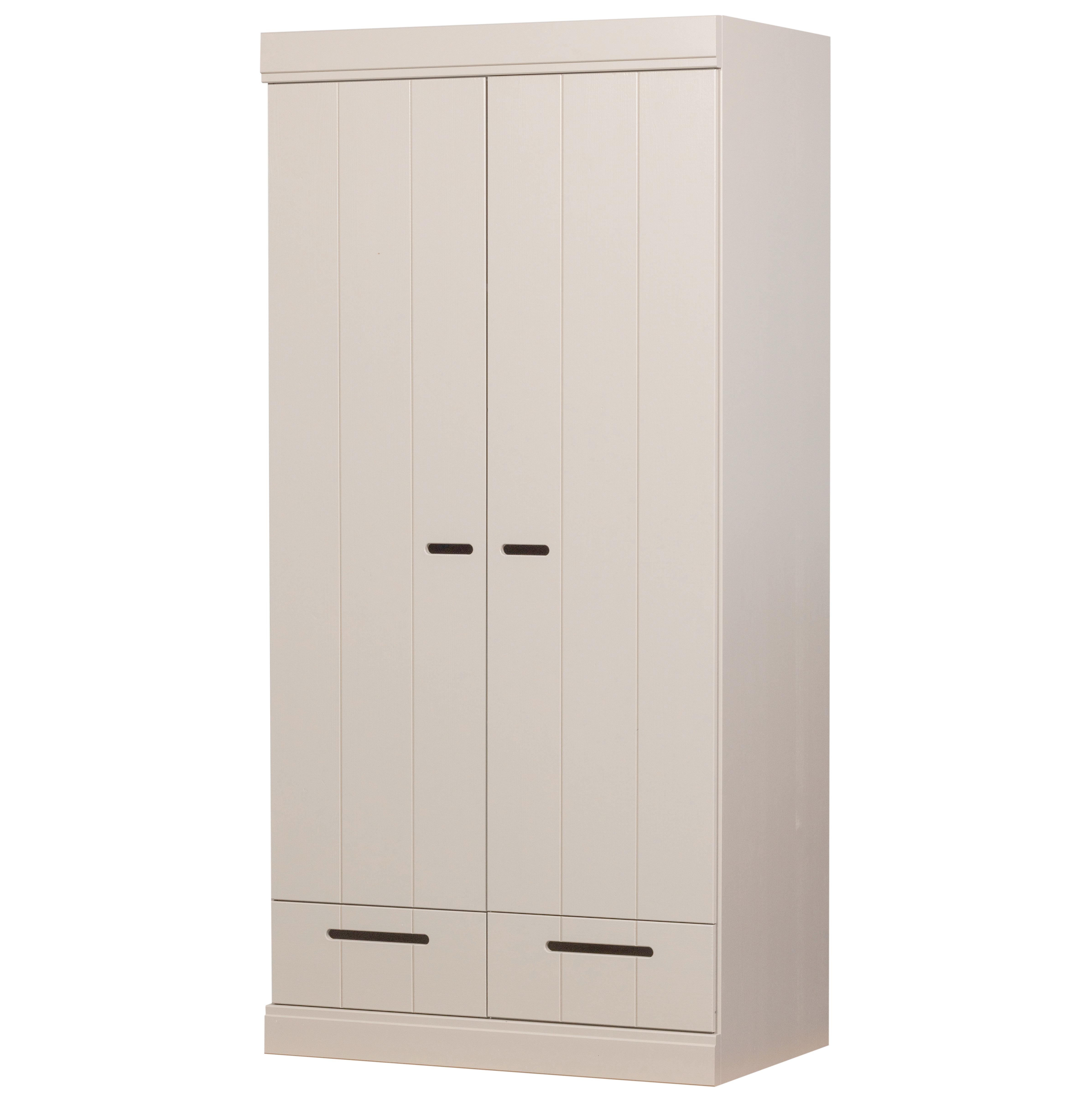 DREHTÜRENSCHRANK Connect Grau B: 94cm - Grau, Basics, Holz (94/195/53cm) - MID.YOU