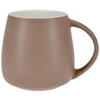 Kaffeebecher New Bone China 420 ml Weiß Elina - Braun, Basics, Keramik (7,8/9,5cm) - James Wood