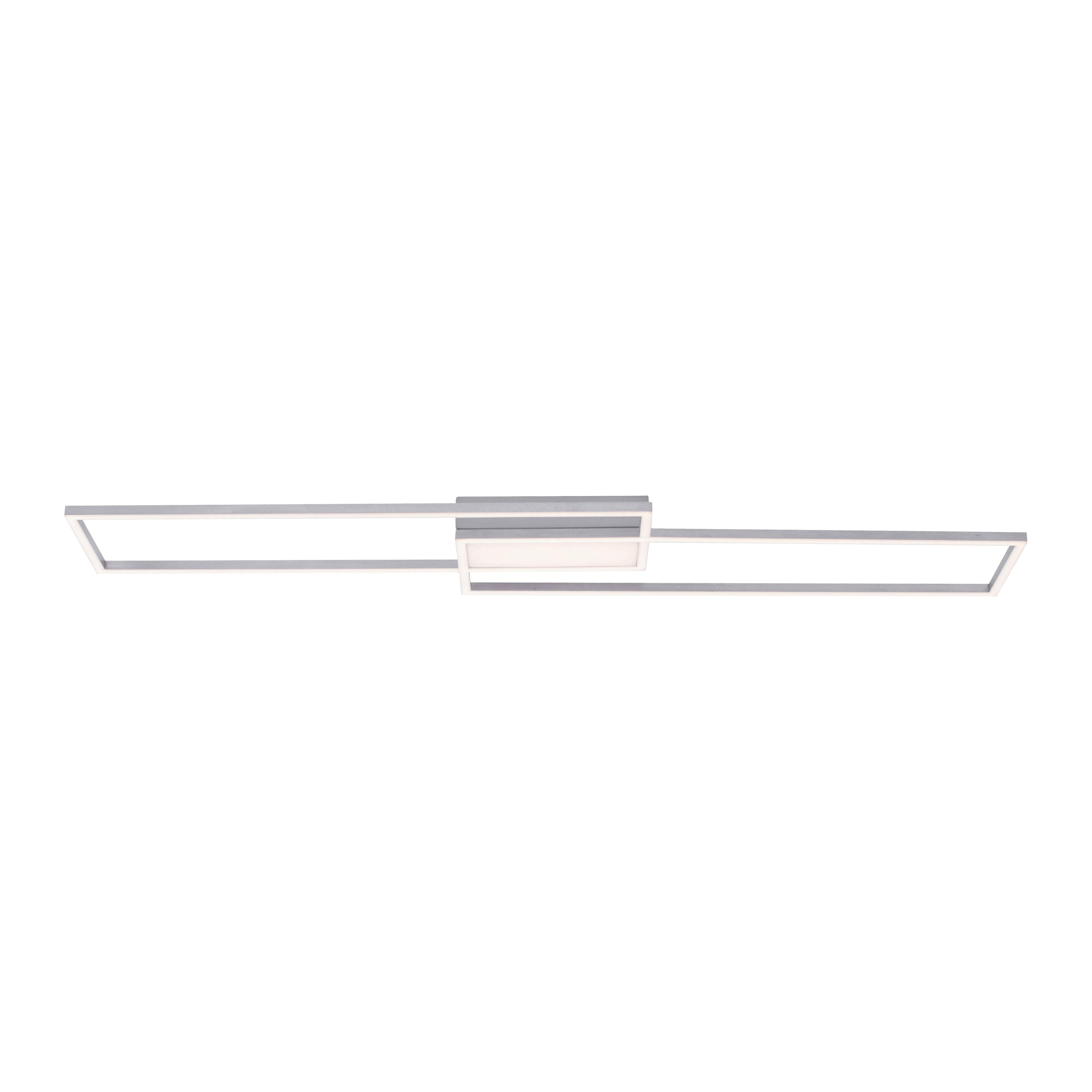 LED-Deckenleuchte L: 109,5 cm mit 3 Helligkeitsstufen - Silberfarben, Basics, Kunststoff/Metall (109,5/25,5/6cm)