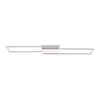 LED-Deckenleuchte L: 109,5 cm mit 3 Helligkeitsstufen - Silberfarben, Basics, Kunststoff/Metall (109,5/25,5/6cm)