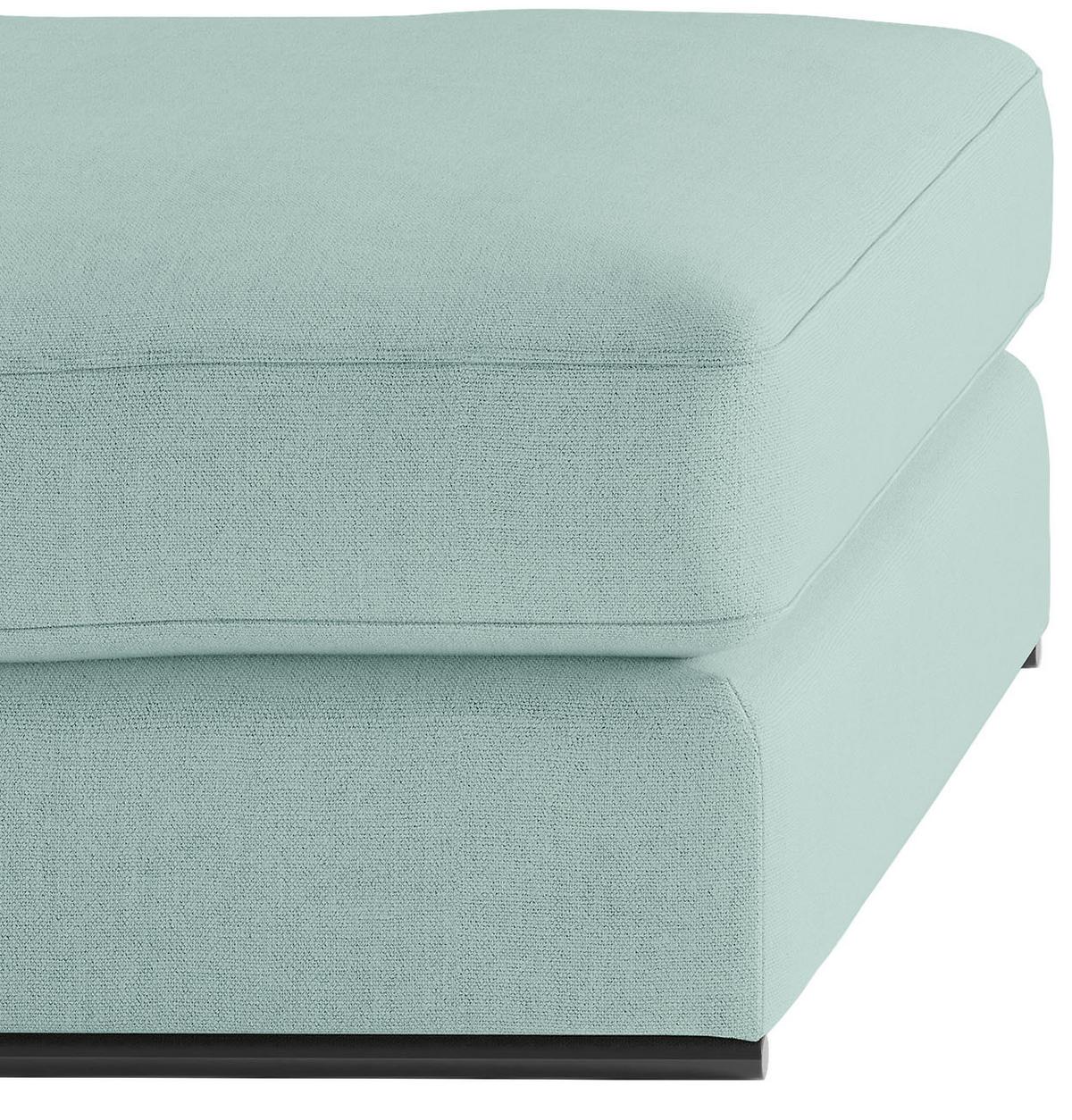 Sitzgarnitur Alberta 2-Teilig Türkis B: 139 cm - Türkis/Schwarz, Design, Holz/Textil (278/85/103cm) - Livetastic
