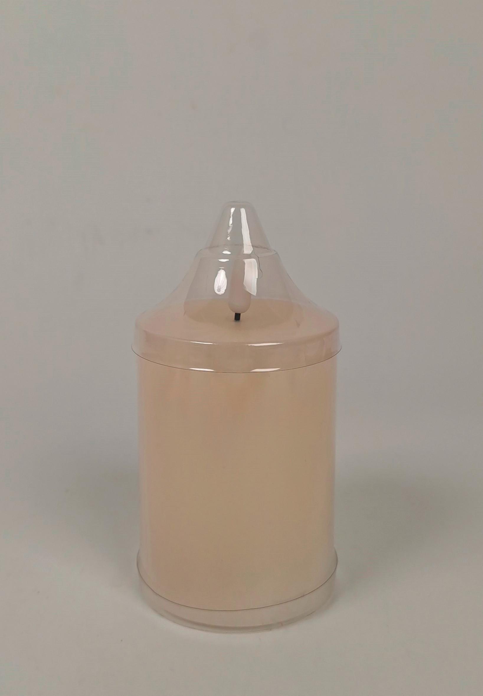 Led-kerze Mara Weiß Mit Timer, Ø/h: 7,5/12,8 Cm - Weiß, Basics, Naturmaterialien/Kunststoff (7,5/12,8cm) - James Wood