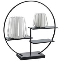 Dekorační stojan Ilona - černá/antracitová, Basics, keramika (43/44/11cm) - Modern Living