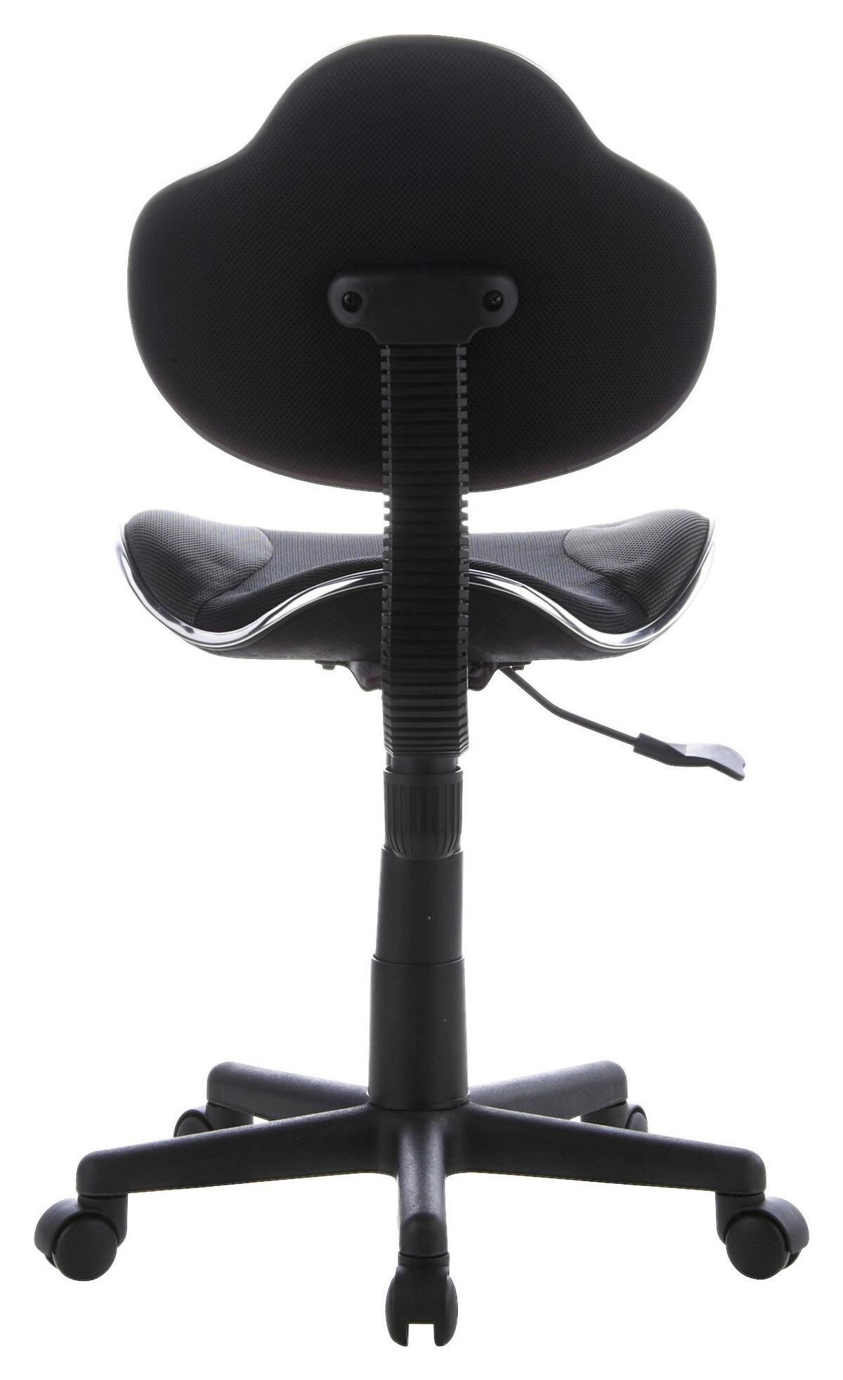 Jugenddrehstuhl Kiddy Gti 2 Grau/Schwarz - Schwarz/Grau, Basics, Kunststoff (45/86-101/42cm) - MID.YOU