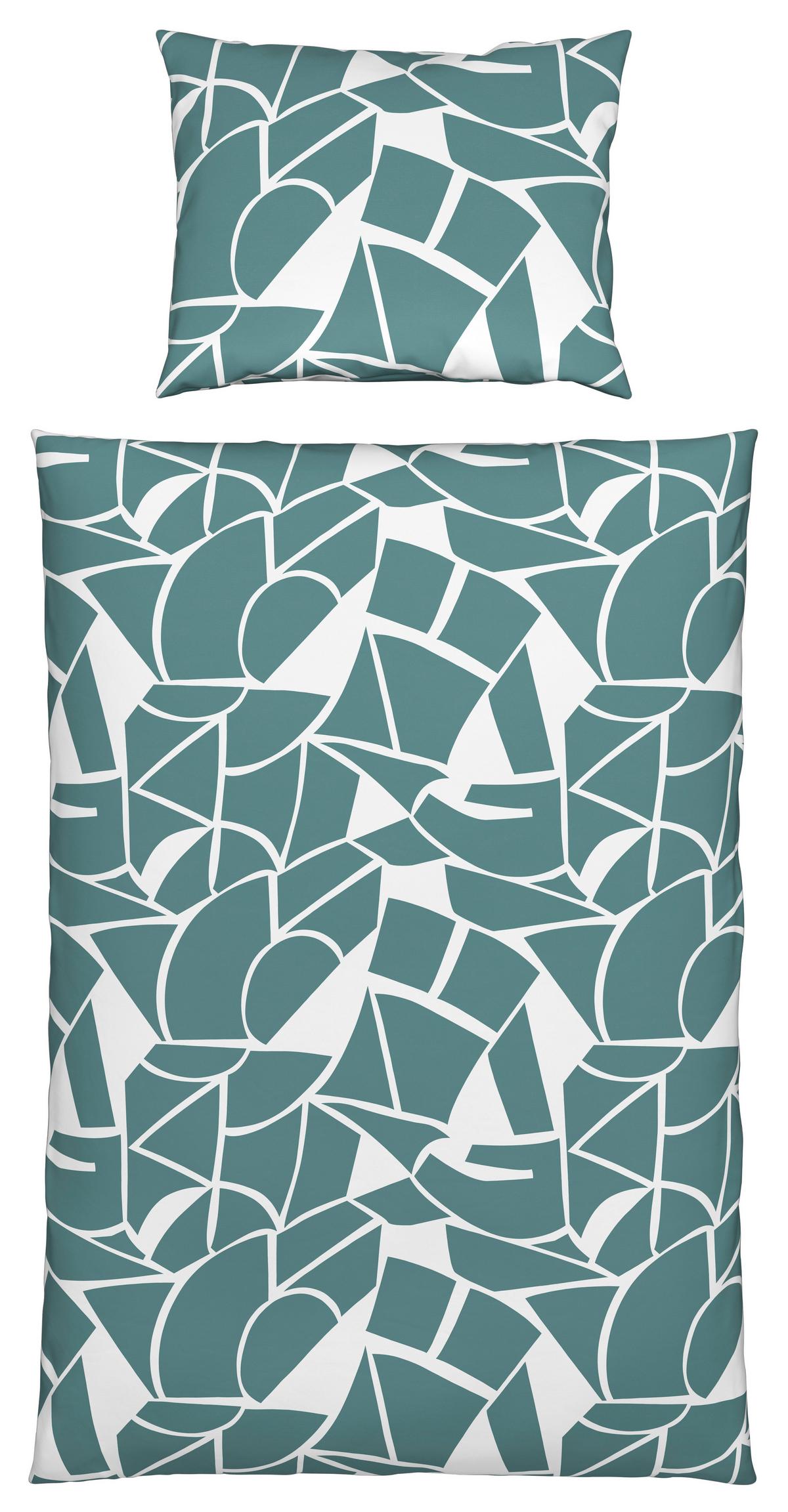 Posteľná bielizeň Axel, 70/90 140/200cm - modrá/biela, Modern, textil (140/200cm) - Mömax