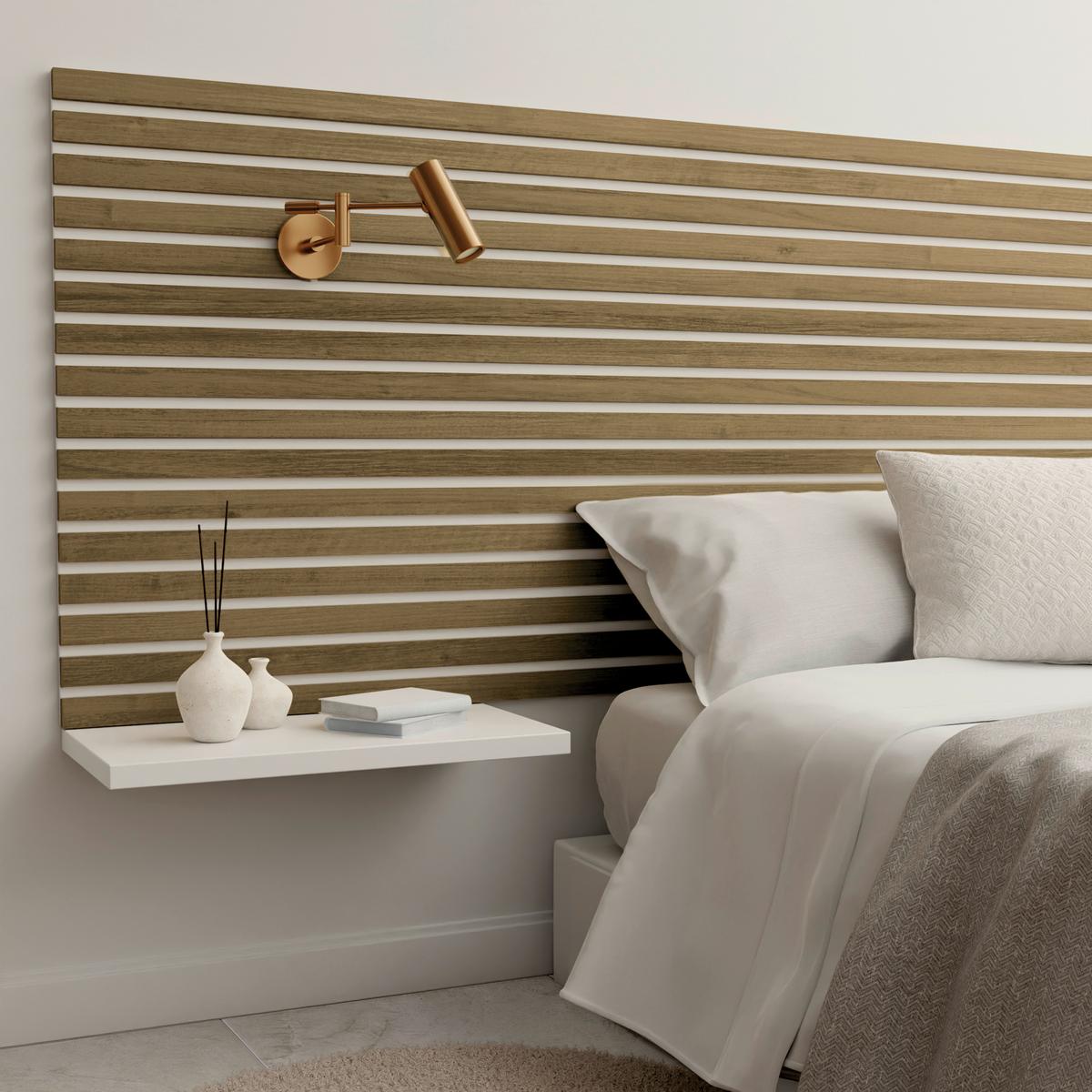 Akustikpaneel Eiche Rustikal - Eichefarben, KONVENTIONELL, Holzwerkstoff (250/3.5/0.9cm) - Novel