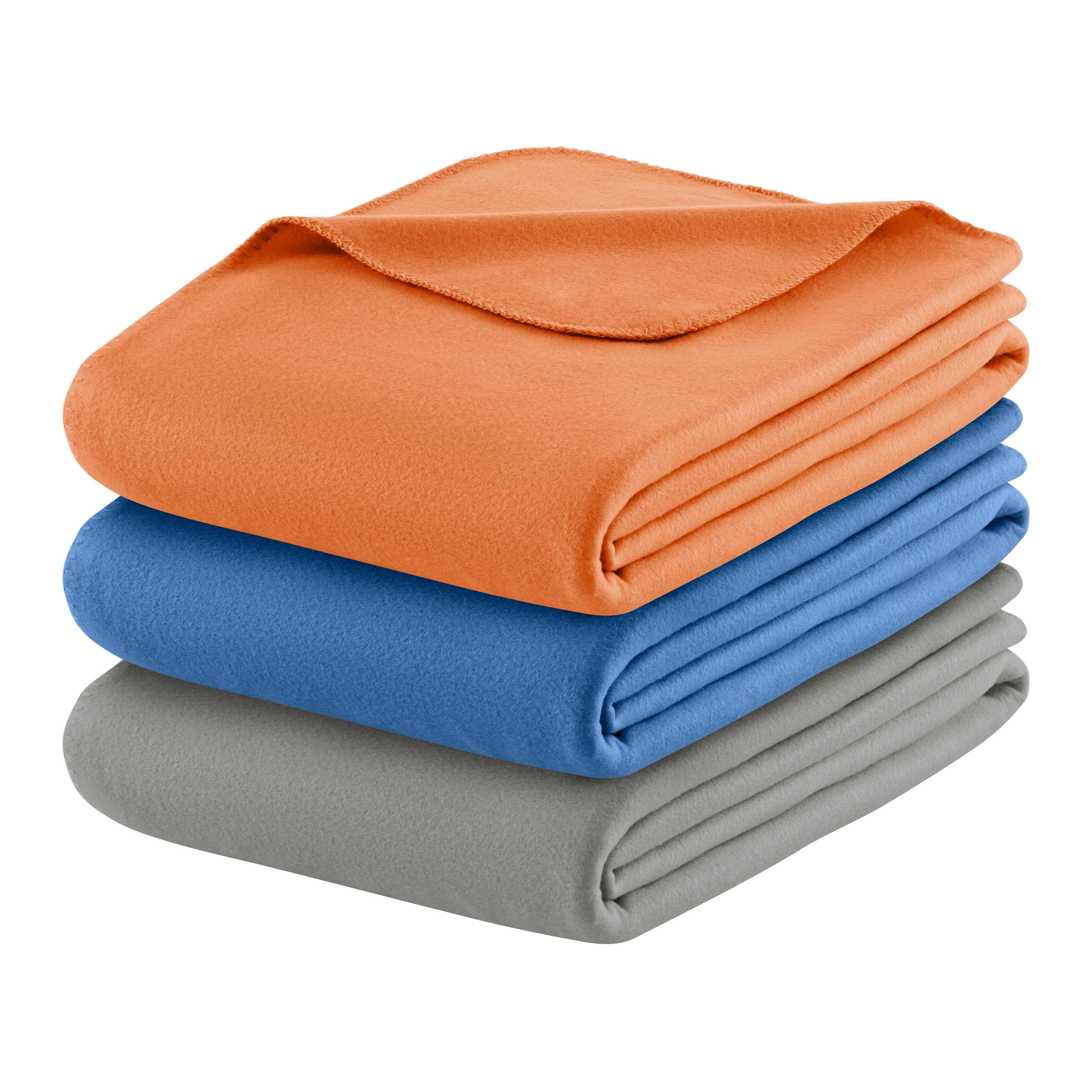 FLEECOVÁ DEKA FELICITY - oranžová, Konventionell, textil (140/200cm) - Modern Living