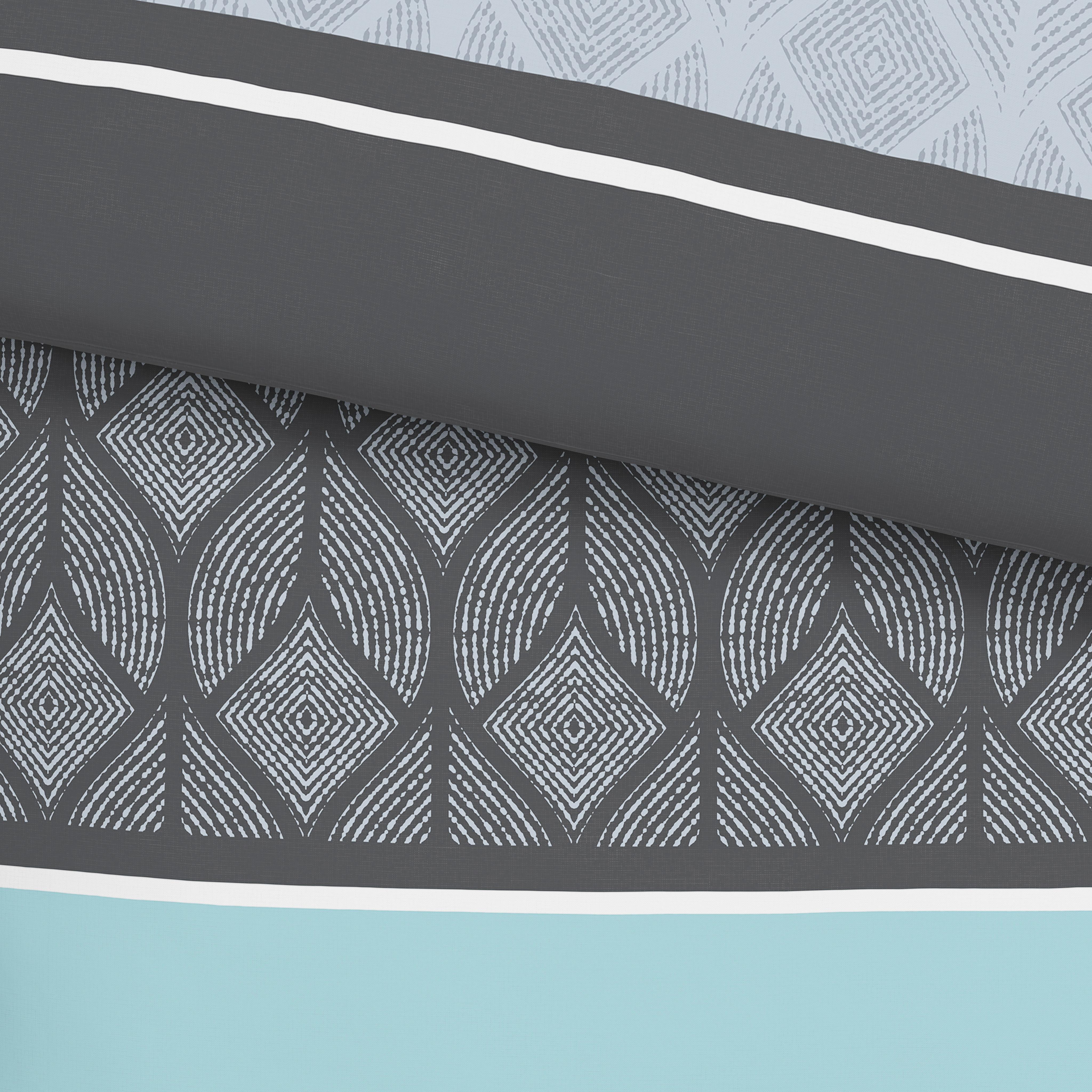 Renforce Bettwäsche 140x200 Cm Sierra Baumwolle Türkis - Türkis, MODERN, Textil (140/200cm) - Luca Bessoni