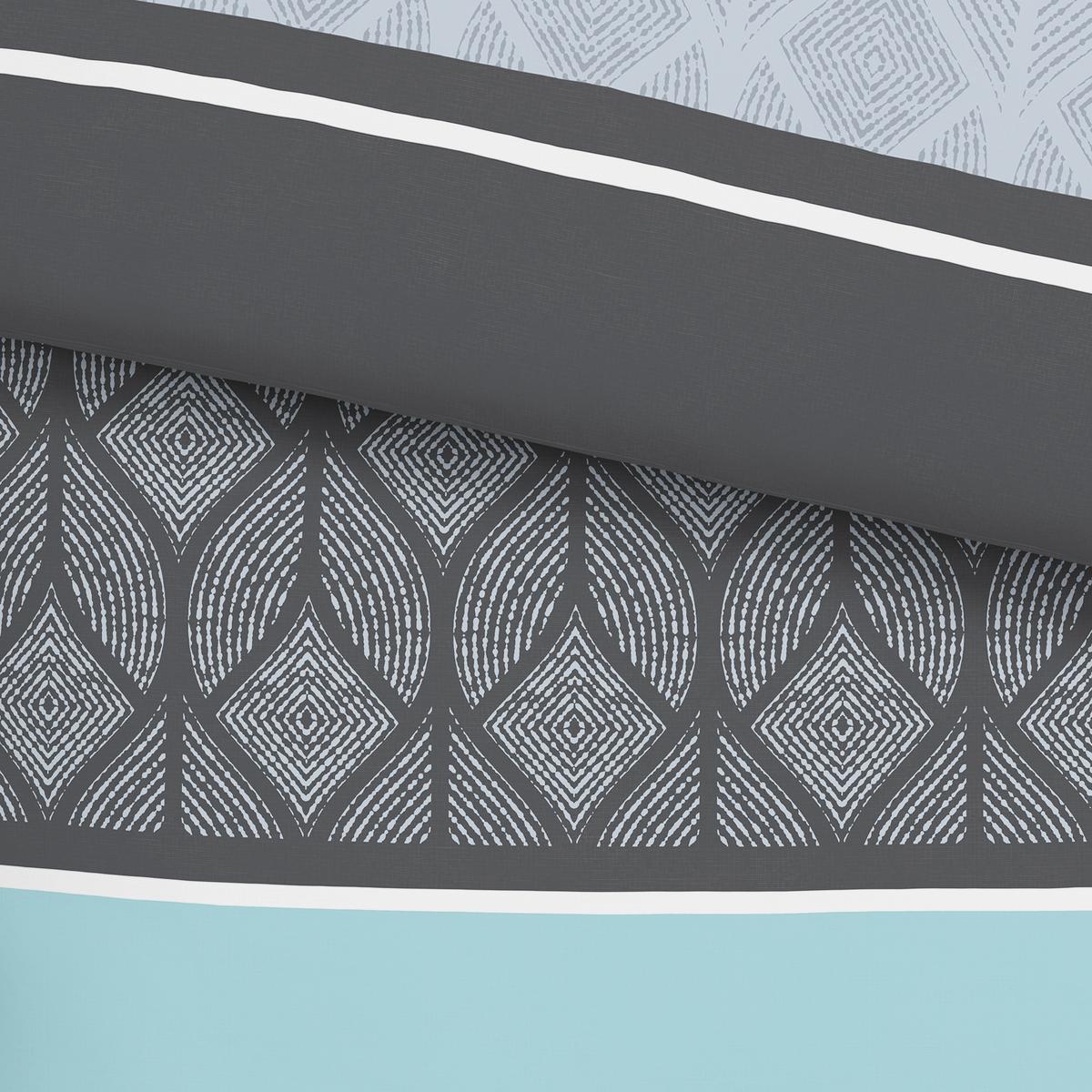 Renforce Bettwäsche 140x200 Cm Sierra Baumwolle Türkis - Türkis, MODERN, Textil (140/200cm) - Luca Bessoni