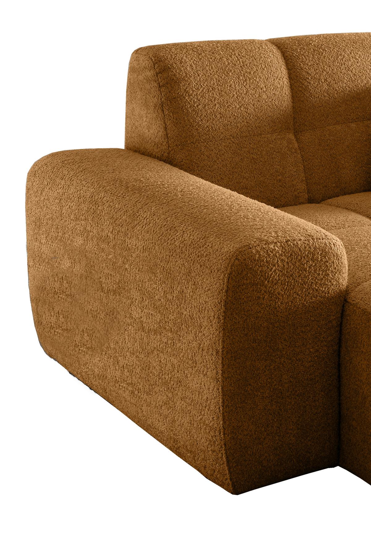 XXL-Sessel Bosco, Goldfarben B: 181 cm - Goldfarben/Schwarz, MODERN, Textil (181/87/155cm) - Livetastic