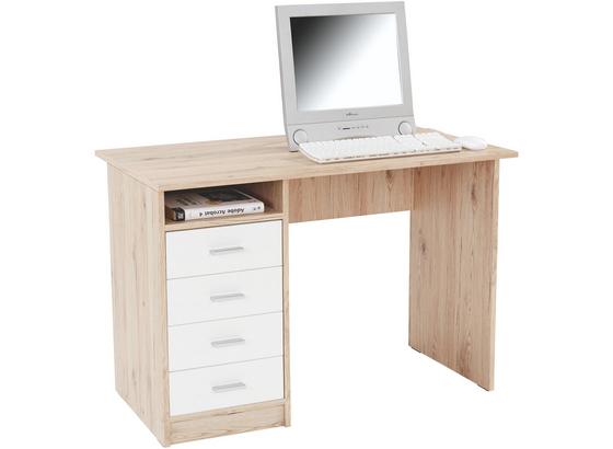 Psací Stůl Verona - bílá/barvy dubu, Moderní, dřevěný materiál (105/74/50,5cm) Psací Stůl Verona - bílá/barvy dubu, Moderní, dřevěný materiál (105/74/50,5cm)