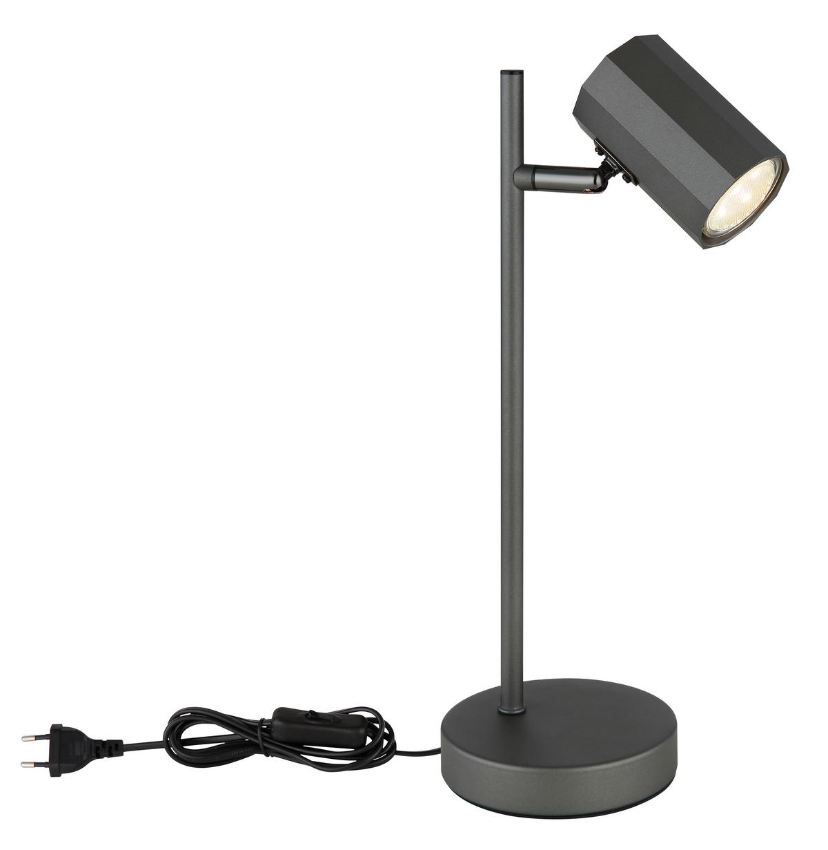 Tischleuchte 57918t - Grau, Design, Metall (16,5/12/35cm) - Globo