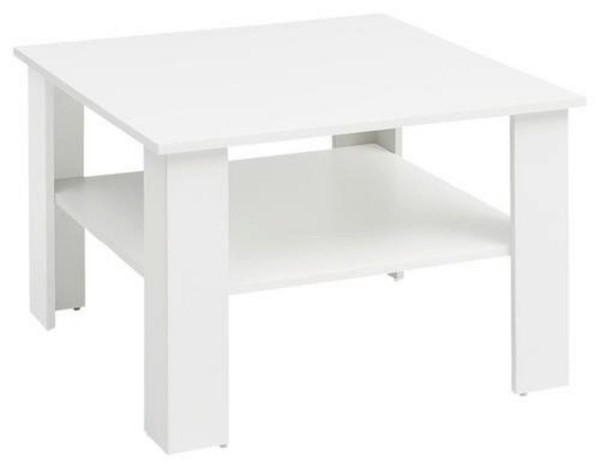 Konferenční stůl bílý - bílá, Konvenční, kompozitní dřevo (60/60/42cm) - MID.YOU