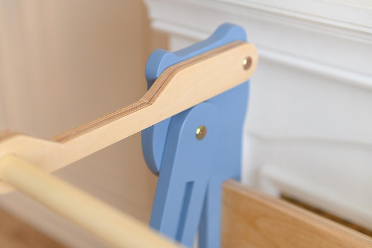 Lernturm Space Saving Blau/natur - Basics, Holz (38/90/40cm)