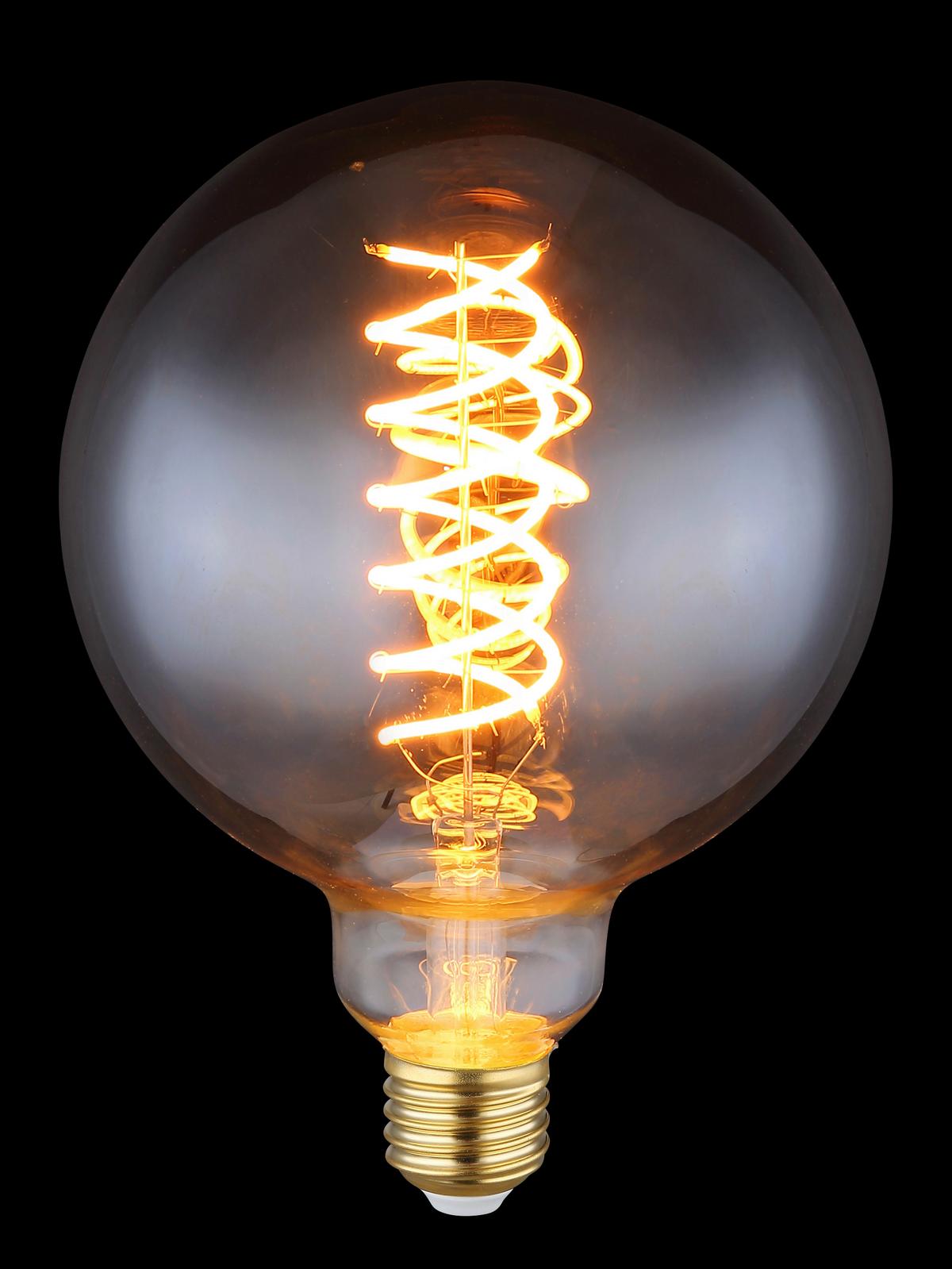 LED žárovka 8,5 Watt, E27 GLOBE - barvy zlata, kov/sklo (12,5/17,7cm) - Globo