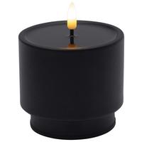 LED sviečka BELLY - oranžová/modrá, Moderní, kov/plast (9/8,5cm) - Mömax