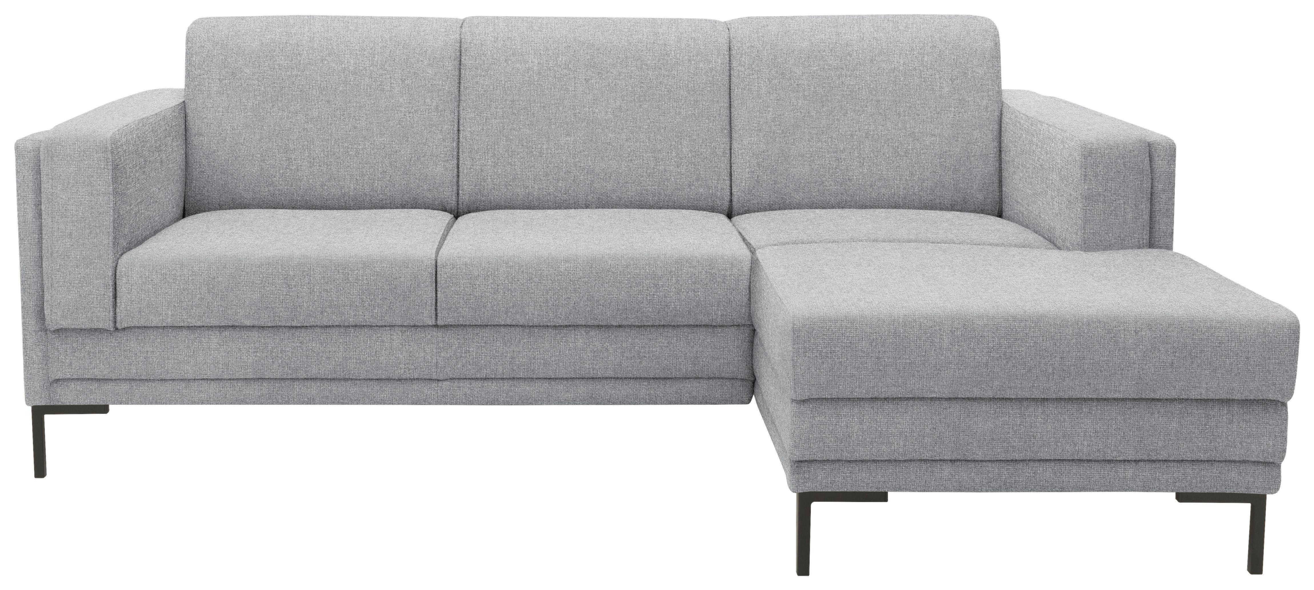Ecksofa Looks Vii - Silberfarben/Schwarz, Design, Textil (214/146cm) - LOOKS by W.Joop