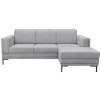 Ecksofa Looks Vii - Silberfarben/Schwarz, Design, Textil (214/146cm) - LOOKS by W.Joop