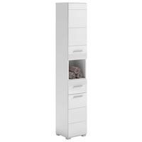 Hochschrank Linus Weiß B: 30 cm - Weiß Hochglanz/Weiß, MODERN, Holzwerkstoff (30/181/30cm) - MID.YOU