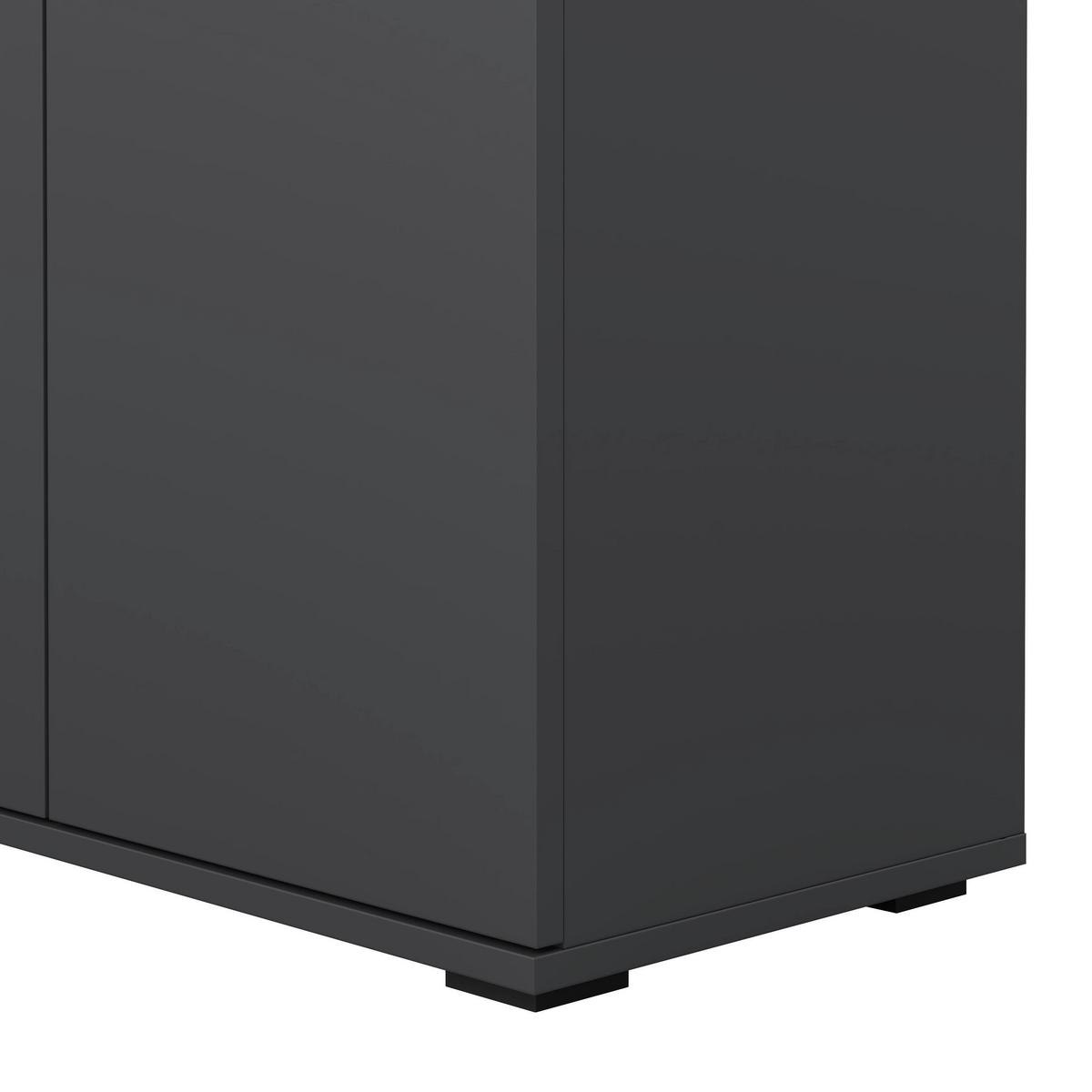 Mehrzweckschrank Bobby I Anthrazit - antracitová, Konventionell, drevo (70/178,9/33,4cm) - Mömax