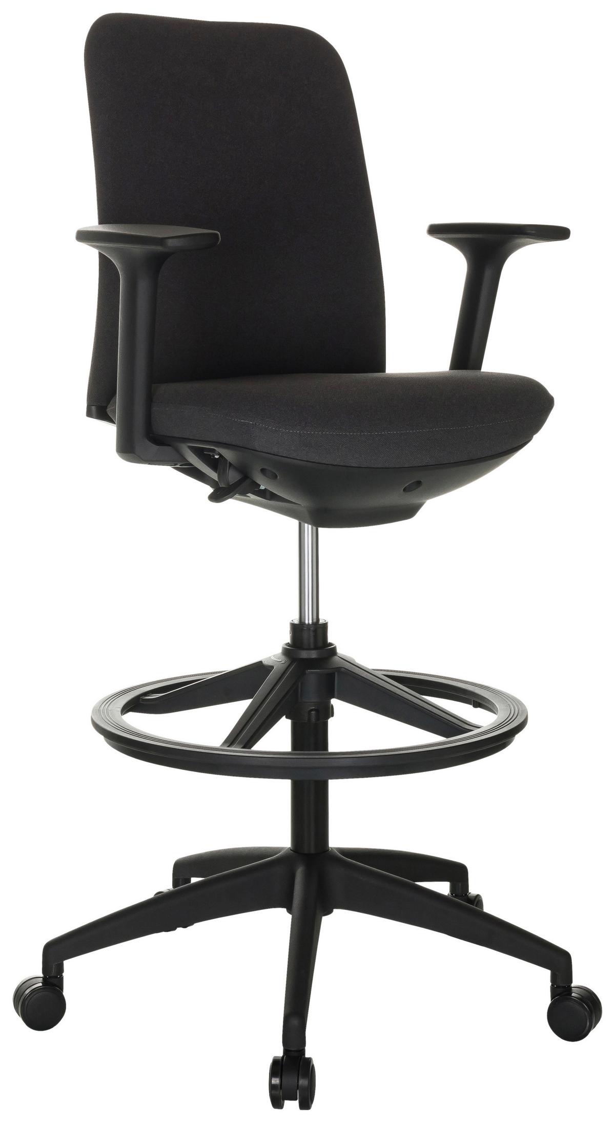 Drehstuhl Nestora Work - Schwarz, Basics, Kunststoff/Textil (73/115-140/73cm) - MID.YOU