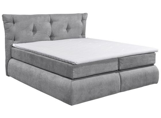 Boxspringbett mit Matratze& Topper 180x200cm Madison, Grau - Grau, KONVENTIONELL, Holzwerkstoff/Textil (180/200cm) - Carryhome Boxspringbett mit Matratze& Topper 180x200cm Madison, Grau - Grau, KONVENTIONELL, Holzwerkstoff/Textil (180/200cm) - Carryhome