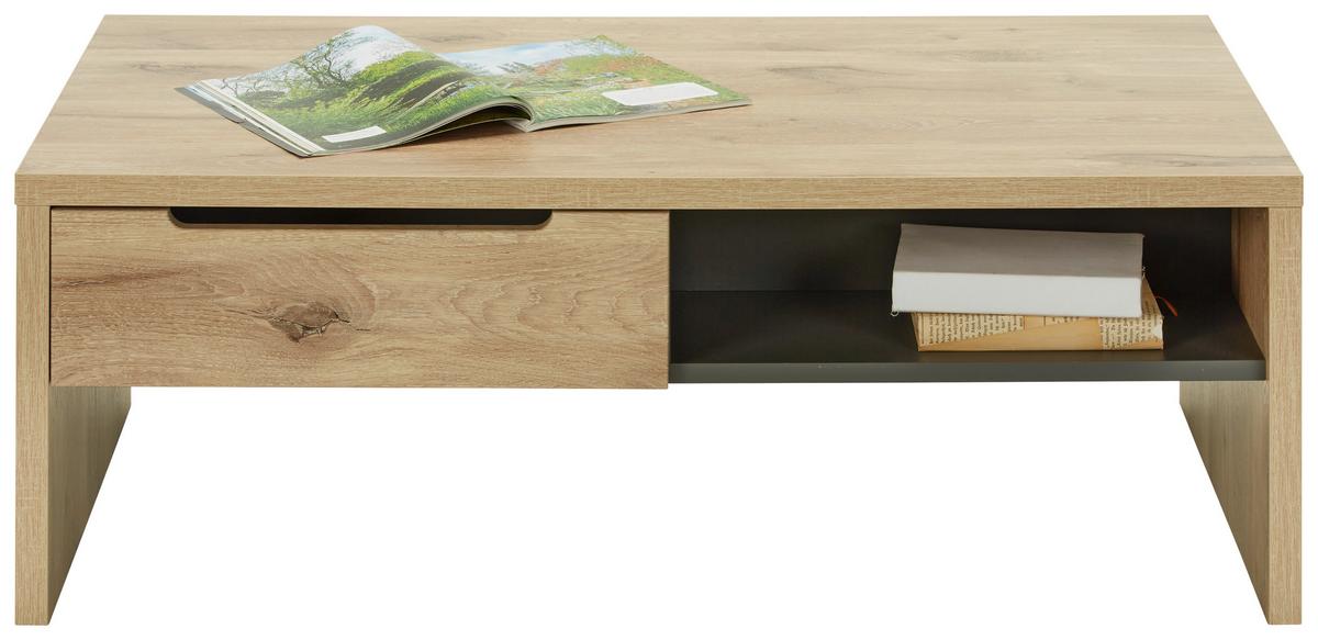 KONFERENČNÍ STOLEK BELLANO - barvy dubu, Moderní, kompozitní dřevo (110/65/41cm) - Mömax
