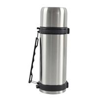 Isolierflasche Toni - Edelstahlfarben/Schwarz, Basics, Kunststoff/Metall (9/28cm) - Luca Bessoni