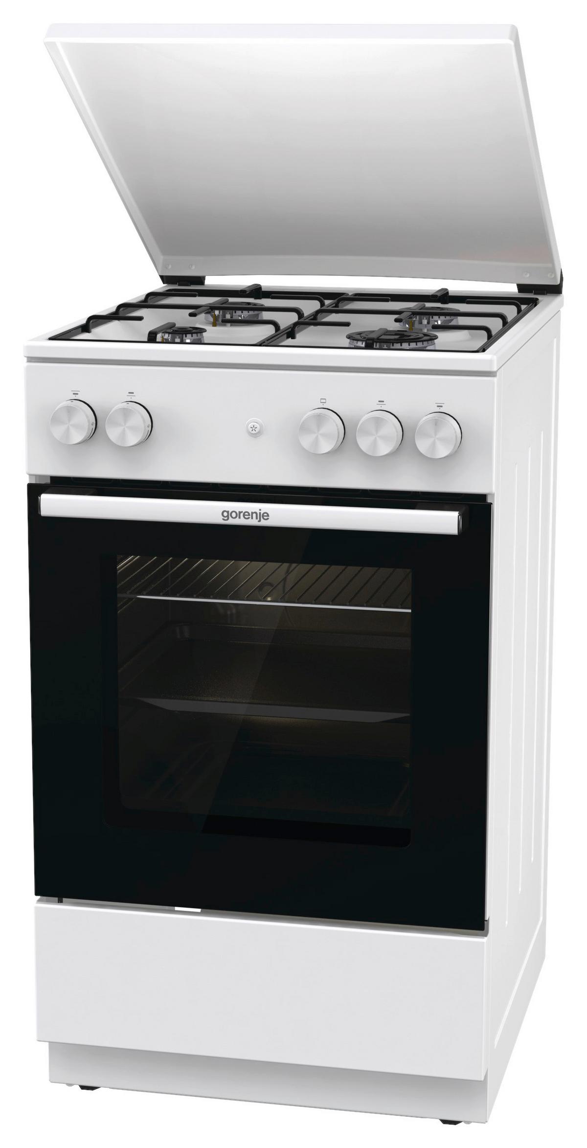 Herd Gg5a14wj - Weiß, Trend, Glas/Kunststoff (50/85/60cm) - Gorenje