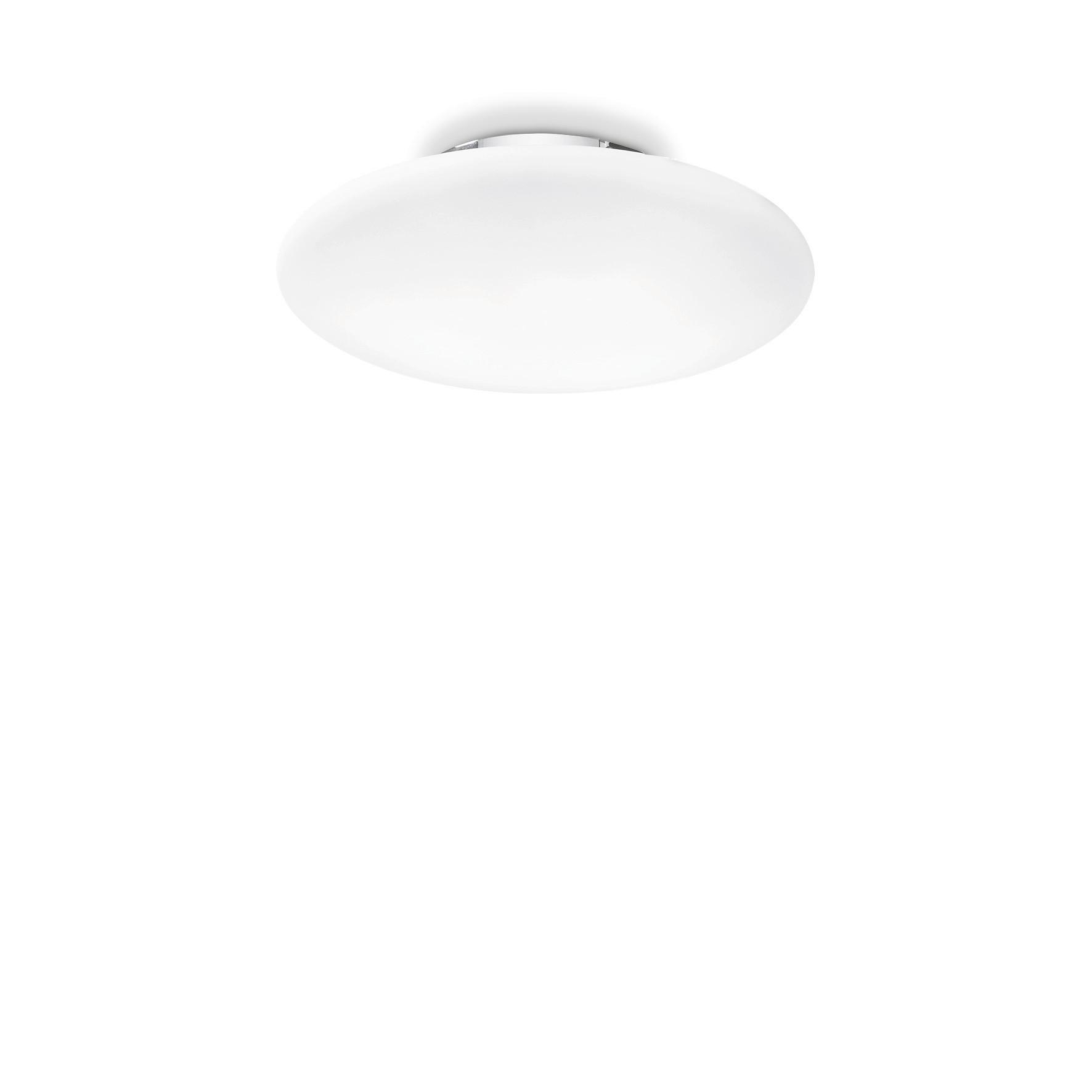 Deckenleuchte Smarties Weiß D: 33 cm - Weiß, Basics, Glas (33/10cm) - Ideal Lux