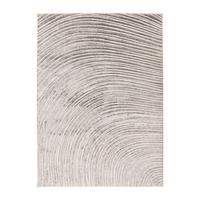 Flachwebteppich Silber/Beige Chalk 120 cm - Beige/Silberfarben, Basics, Textil (120ml) - Kayoom