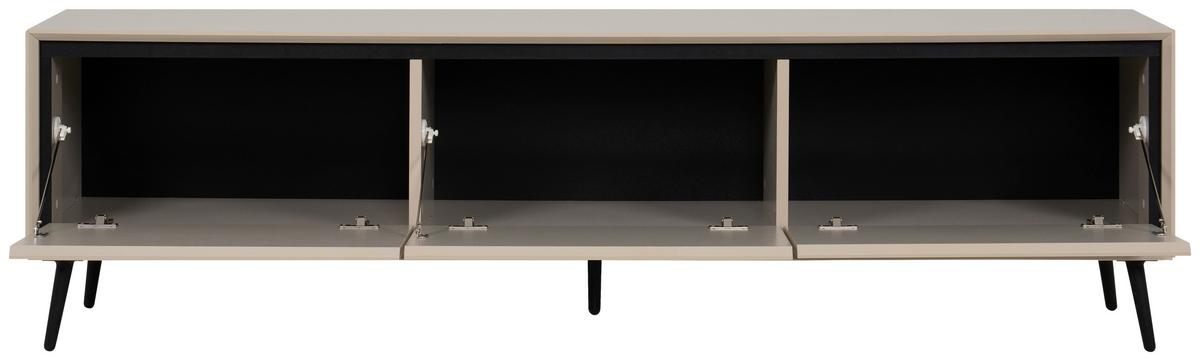 Lowboard Arona 57a - Sandfarben/Schwarz, KONVENTIONELL, Holzwerkstoff (175/50/38cm) - Livetastic