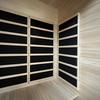 Infrarotkabine 2 Personen 118x195x103 cm Norrköping - KONVENTIONELL, Holz (118/195/103cm)