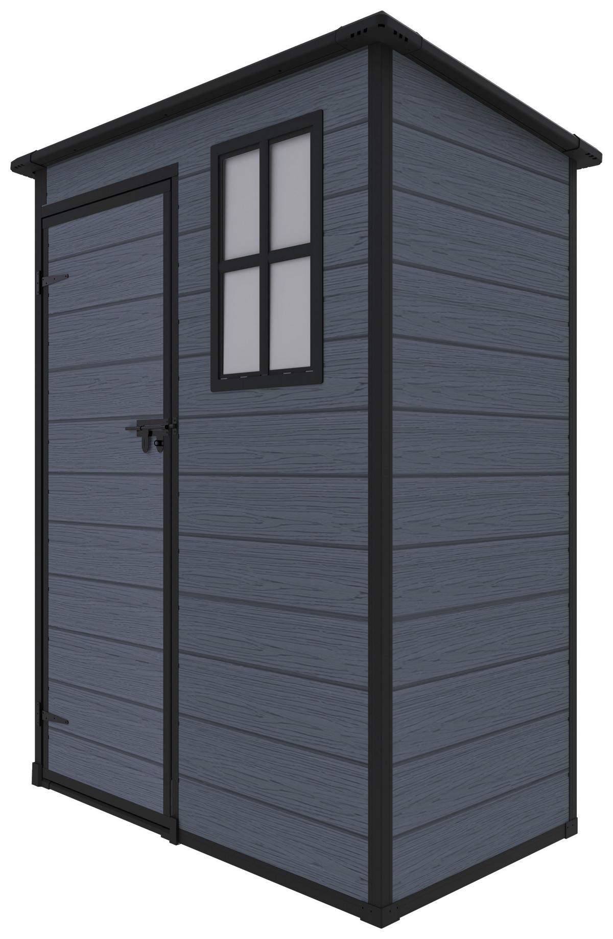 Gartenhaus Nizza - Grau, MODERN, Kunststoff/Metall (152/193/92cm) - Homezone