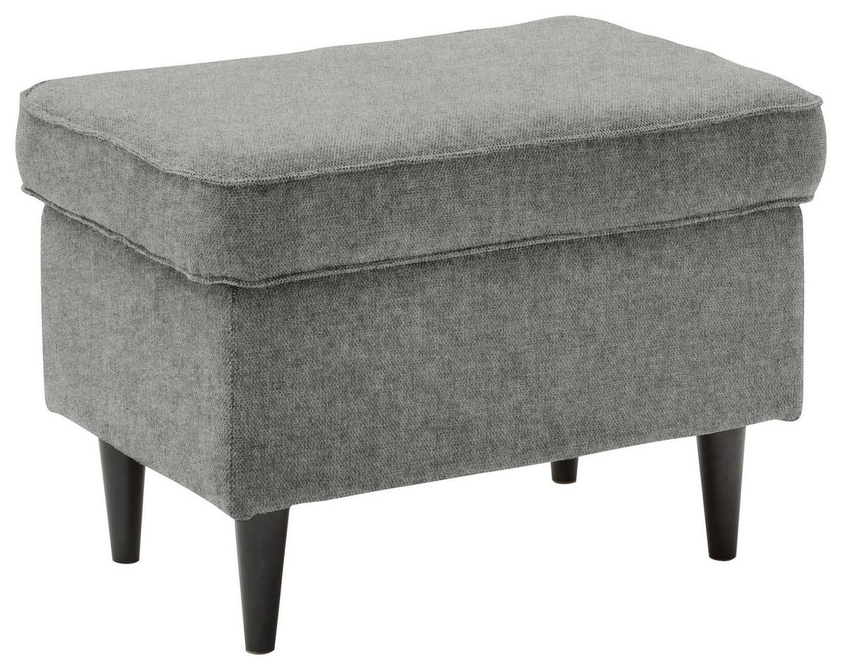 Hocker Oskar Grau B: 63 Cm - Schwarz/Grau, Basics, Textil (63/43/42cm) - MID.YOU