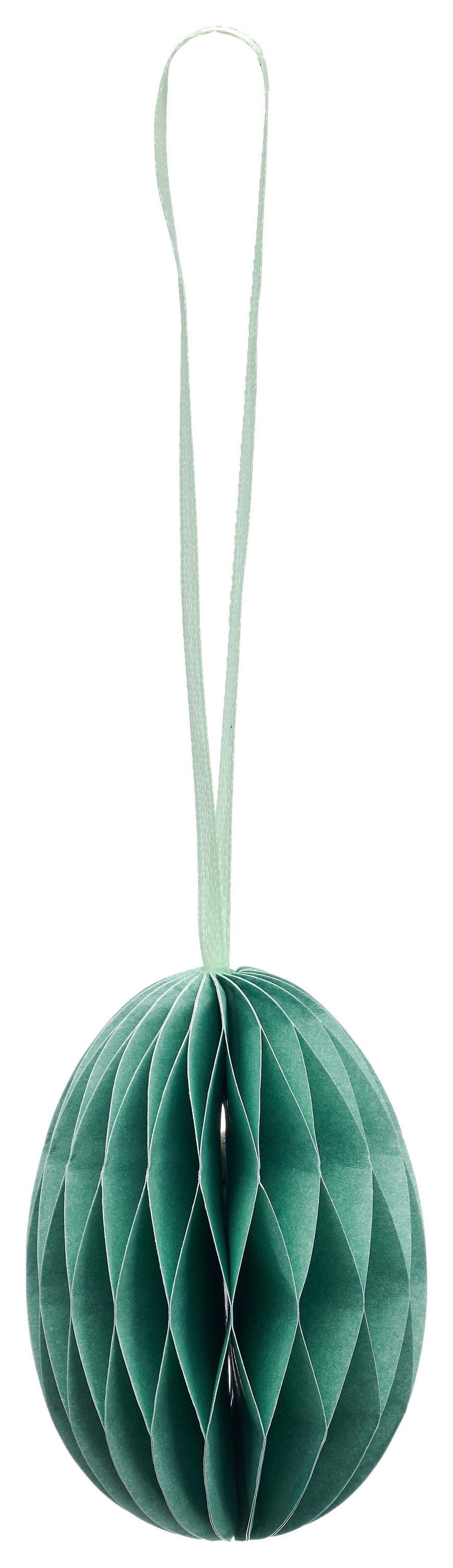 Závěsná dekorace 4 ks - starorůžová/pastelově zelená, Konvenční, papír (5/7/5cm) - Mömax