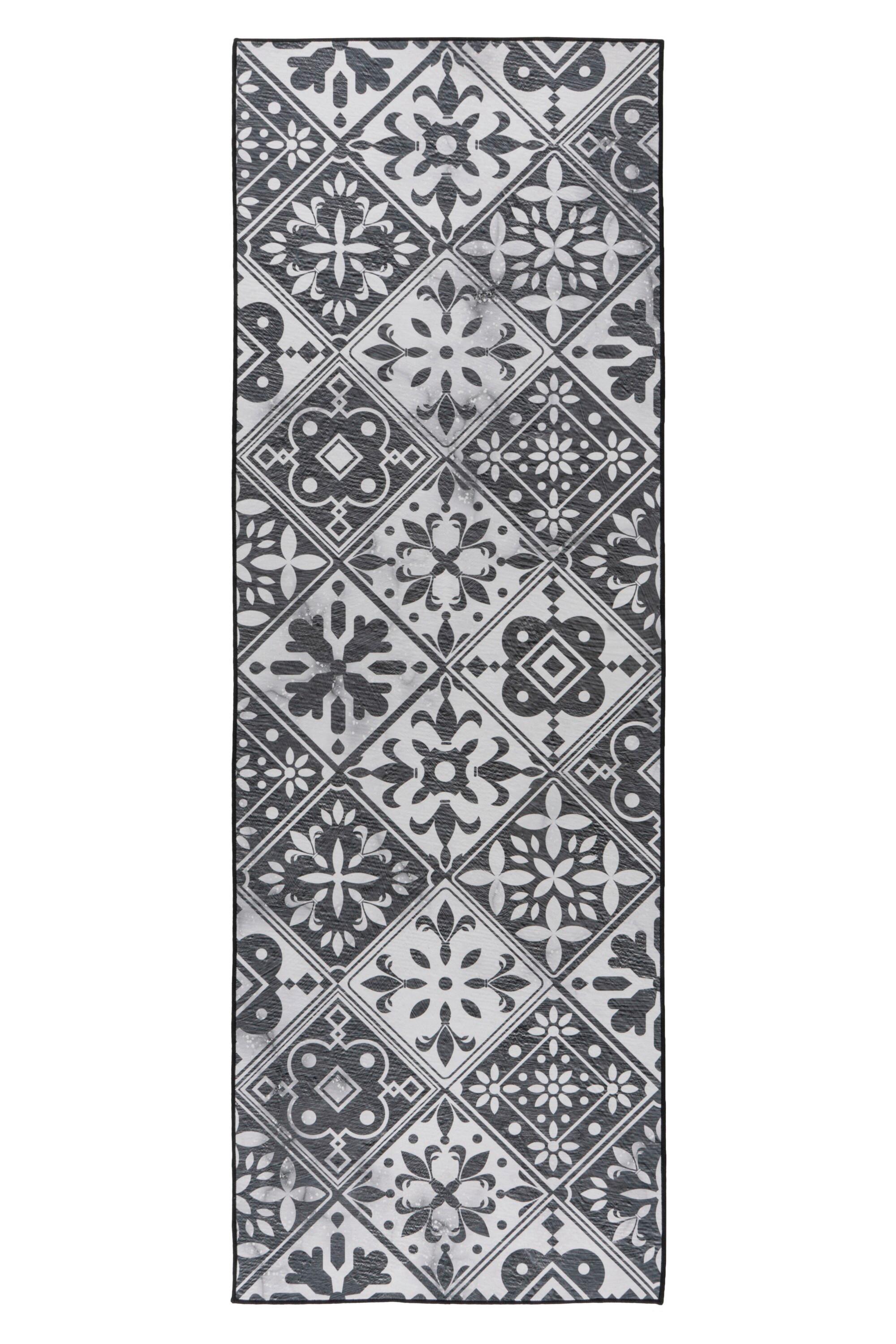 Flachwebteppich Grau, BxL: ca. 60x180 cm - Grau, Basics, Textil (60/180cm) - Kayoom