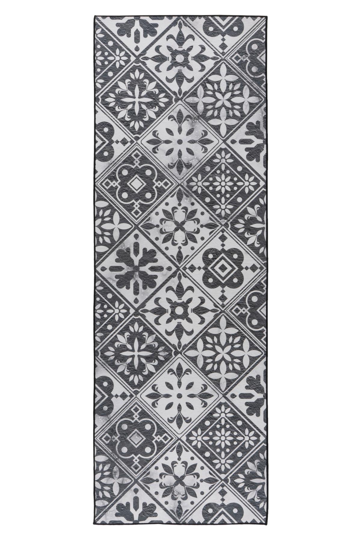 Flachwebteppich Grau, BxL: ca. 60x180 cm - Grau, Basics, Textil (60/180cm) - Kayoom