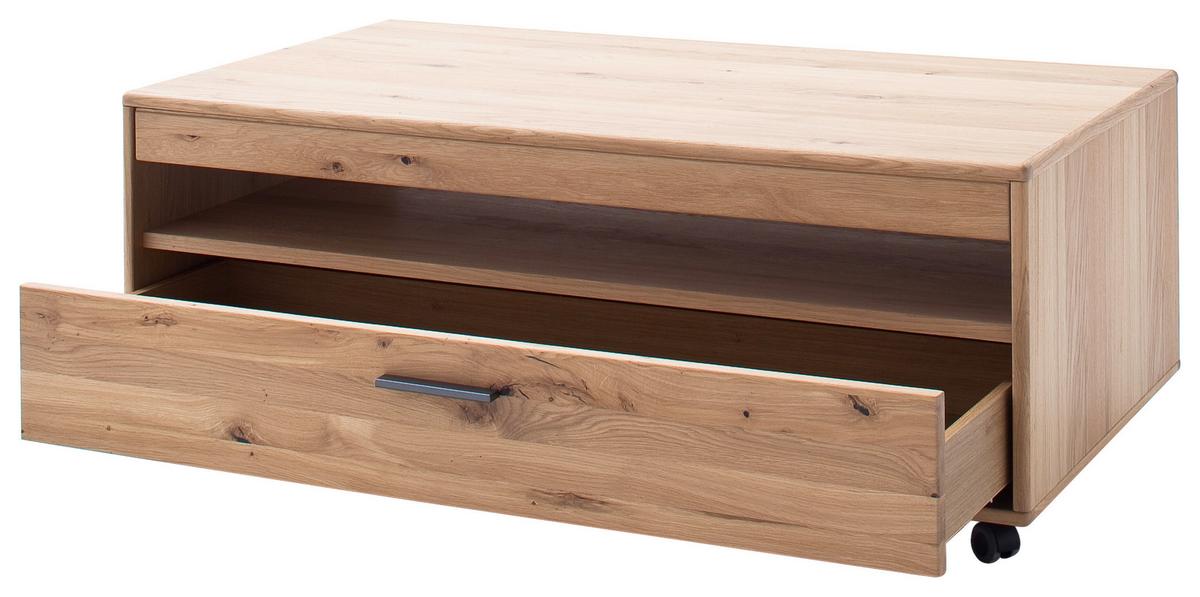 Couchtisch Mit Lade Portland Eichefarben - Eichefarben, Design, Holz/Holzwerkstoff (115/65/45cm) - Livetastic