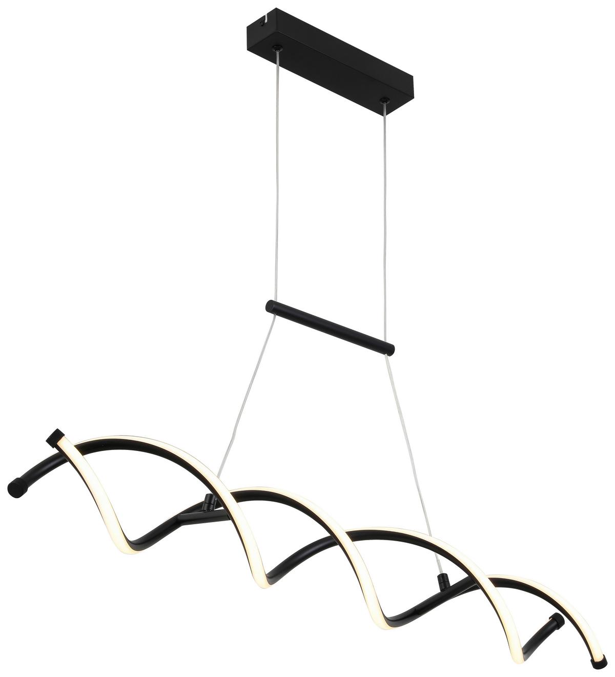 ZÁVESNÉ LED SVIETIDLO MIMI - čierna, Modern, kov/plast (88/13/120cm) - Mömax