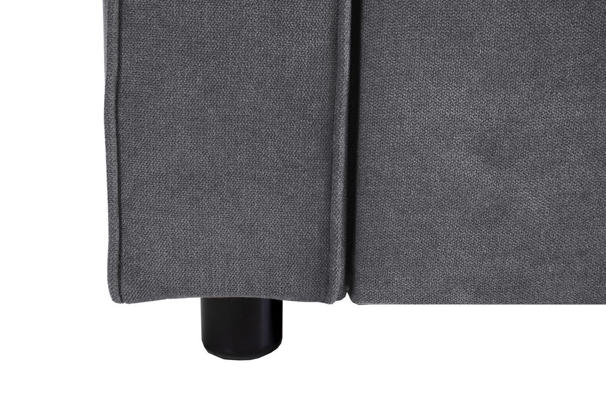 Schlafsofa Haze Dunkelgrau B: 162 Cm - Dunkelgrau, Trend, Textil (162/90/89cm)