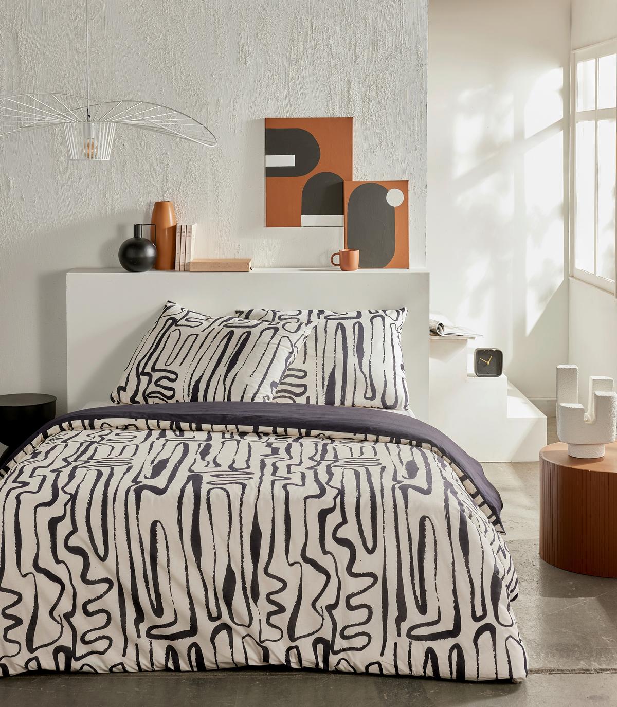 POVLEČENÍ SUNSHINE - černý chrom, Moderní, textil (140/200cm)