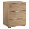Nachtkästchen Sonoma Eiche Dekor H: 62 Cm Alabama - Alufarben/Sonoma Eiche, MODERN, Holzwerkstoff (47/62/42cm) - Rauch Möbel