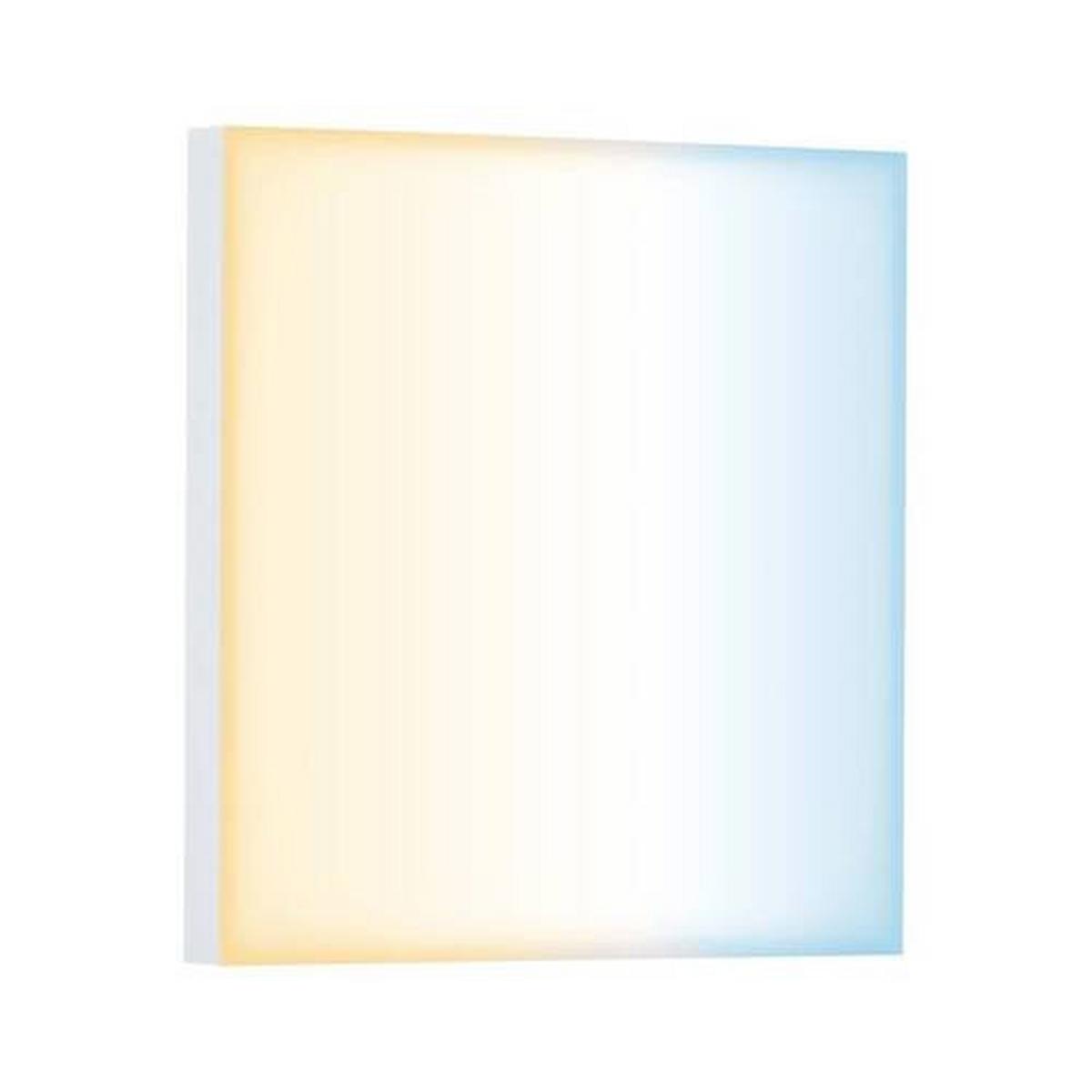 LED-Paneel L: 22,5 cm dimmbar - Weiß, Design, Metall (22,5/22,5/5cm) - Paulmann