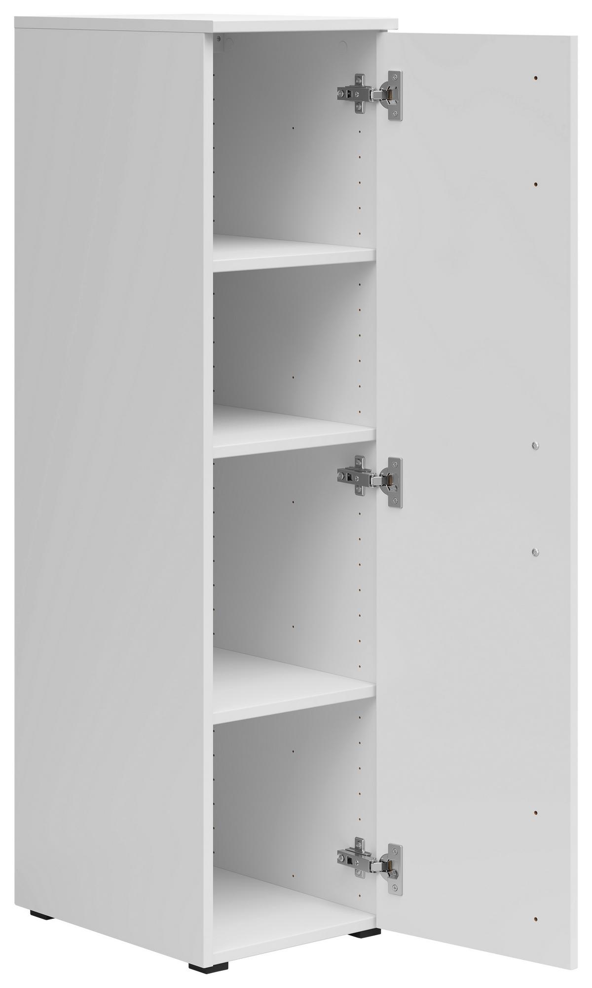 Skriňa MULTISTAURAUM š: 30cm - čierna/biela, Modern, kompozitné drevo/plast (30/115/40cm)