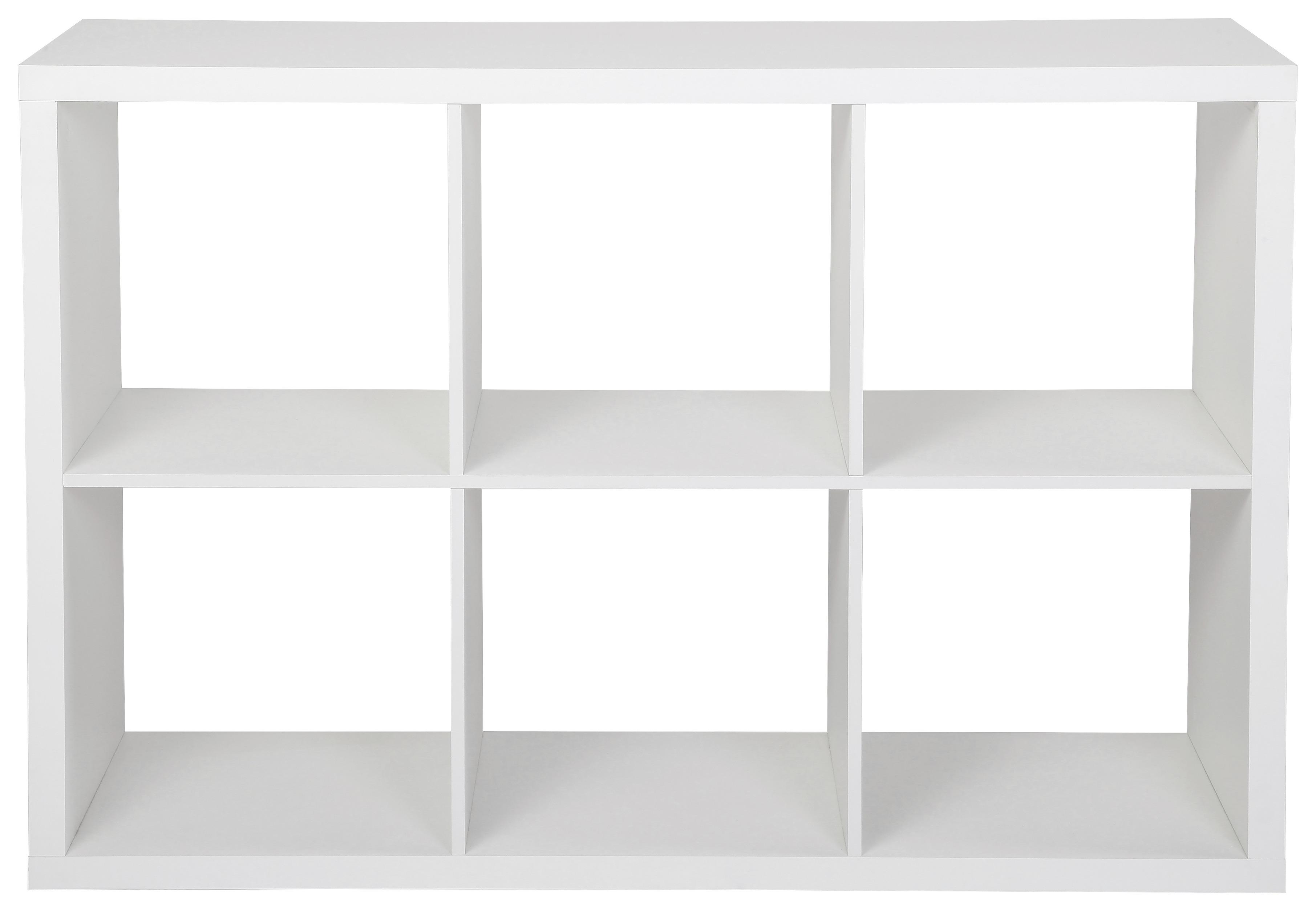 Regál Samy 2-Based- - bílá, Moderní, kompozitní dřevo (112/76/37cm) - Based