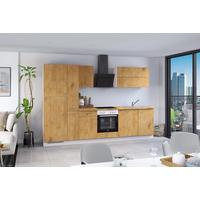 Küchenblock Ip1200 - Eichefarben, Basics, Holzwerkstoff (310cm) - Impuls