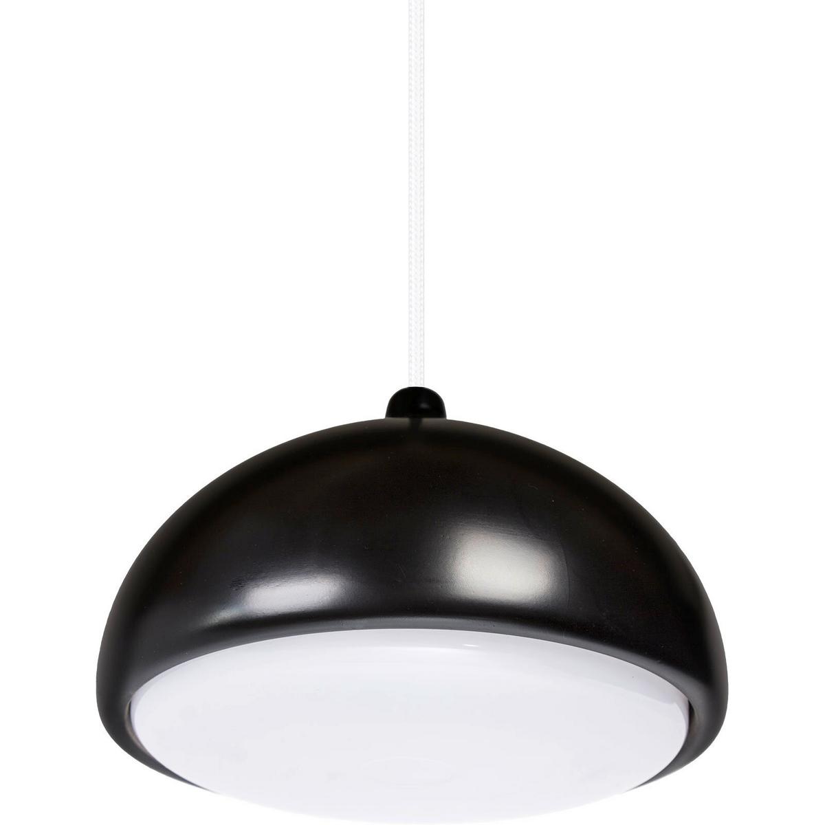 HÄNGELEUCHTE 8550239 ACORN II - Schwarz/Weiß, Design, Holz (22.5/90-140cm)